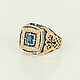 Men's ring with Topaz and gold, Ring, Sevastopol,  Фото №1
