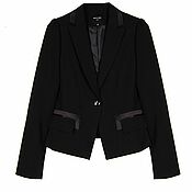 Винтаж handmade. Livemaster - original item Size 44,48,50. Stylish business jacket with satin trim. Handmade.