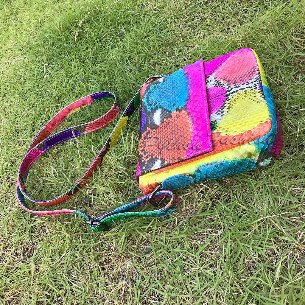 Summer handbag made of python FIORI, Crossbody bag, Kuta,  Фото №1