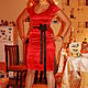 Красное платье. Платья. АлесЯ -  Пошив одежды от А до Я. Ярмарка Мастеров.  Фото №4