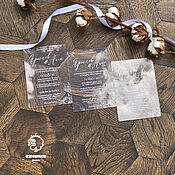Свадебный салон handmade. Livemaster - original item Wedding invitations made of transparent acrylic.. Handmade.