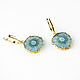 Mint large earrings, earrings with solar quartz 'Mint'. Earrings. Irina Moro. My Livemaster. Фото №4