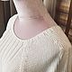 Свитер хлопковый белый. Свитеры. Knitwork_room (Вязаные вещи в наличии и под заказ). Ярмарка Мастеров.  Фото №5