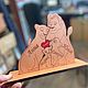 Пазл Семья Львов с именами. Именные сувениры. WoodShop. Интернет-магазин Ярмарка Мастеров.  Фото №2