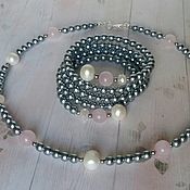 Комплект серьги+ожерелье
