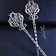 Order Hairpins paired from nickel silver 'North star' No. №2. Del-moro. Livemaster. . Hairpin Фото №3