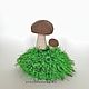 Forest glade Fly Agaric Flowers Knitted decorations for the puppet theater. Puppet show. sunnytoys-gifts. Online shopping on My Livemaster.  Фото №2