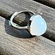 Кольцо с Голубым Агатом серебро 925. Кольца. Jeweller -Danil. Ярмарка Мастеров.  Фото №6