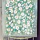 Order Painting white flowers on turquoise 'Blooming garden' 60h50h1,5cm. chuvstvo-pozitiva (chuvstvo-pozitiva). Livemaster. . Pictures Фото №3