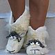 Chuni Slippers felted ' Sheep ', on the sole. Slippers. валенки Vladimirova Oksana. Online shopping on My Livemaster.  Фото №2
