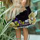 Purple velvet skirt for Paola Reina doll, Clothes for dolls, Penza,  Фото №1