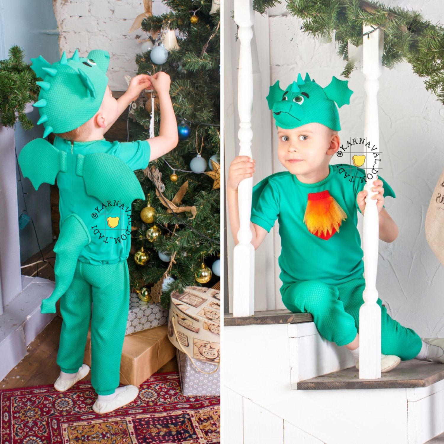 Как сделать карнавальный костюм дракона для малыша своими руками