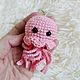 Amigurumi Handmade Knitted Jellyfish Keychain. Key chain. *НеОбЫчНыЕ ПоДаРкИ*. Online shopping on My Livemaster.  Фото №2