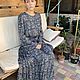   «Платье из штапеля « Вечерняя прогулка». Платья. Мила. Интернет-магазин Ярмарка Мастеров.  Фото №2