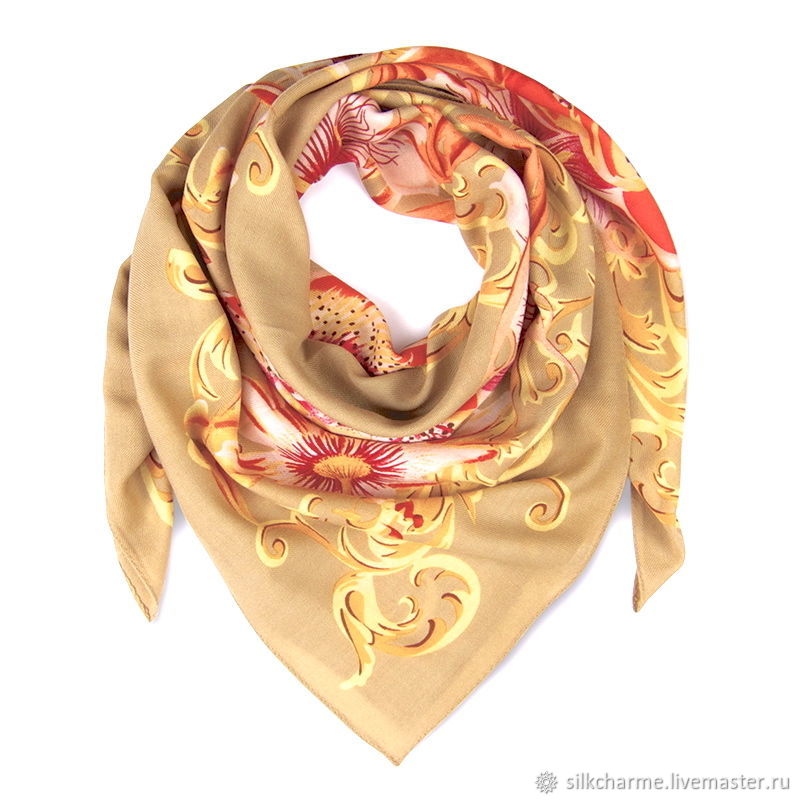 шелковый шарм платки