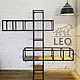 Заказать Стеллаж подвесной LF-316. Leo-loft. Ярмарка Мастеров. . Стеллажи Фото №3