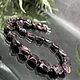 Women's beads made of natural stones garnet almandine, Beads2, Moscow,  Фото №1