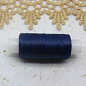 Материалы для творчества ручной работы. Ярмарка Мастеров - ручная работа Embroidery threads Dark blue 200 m. Handmade.