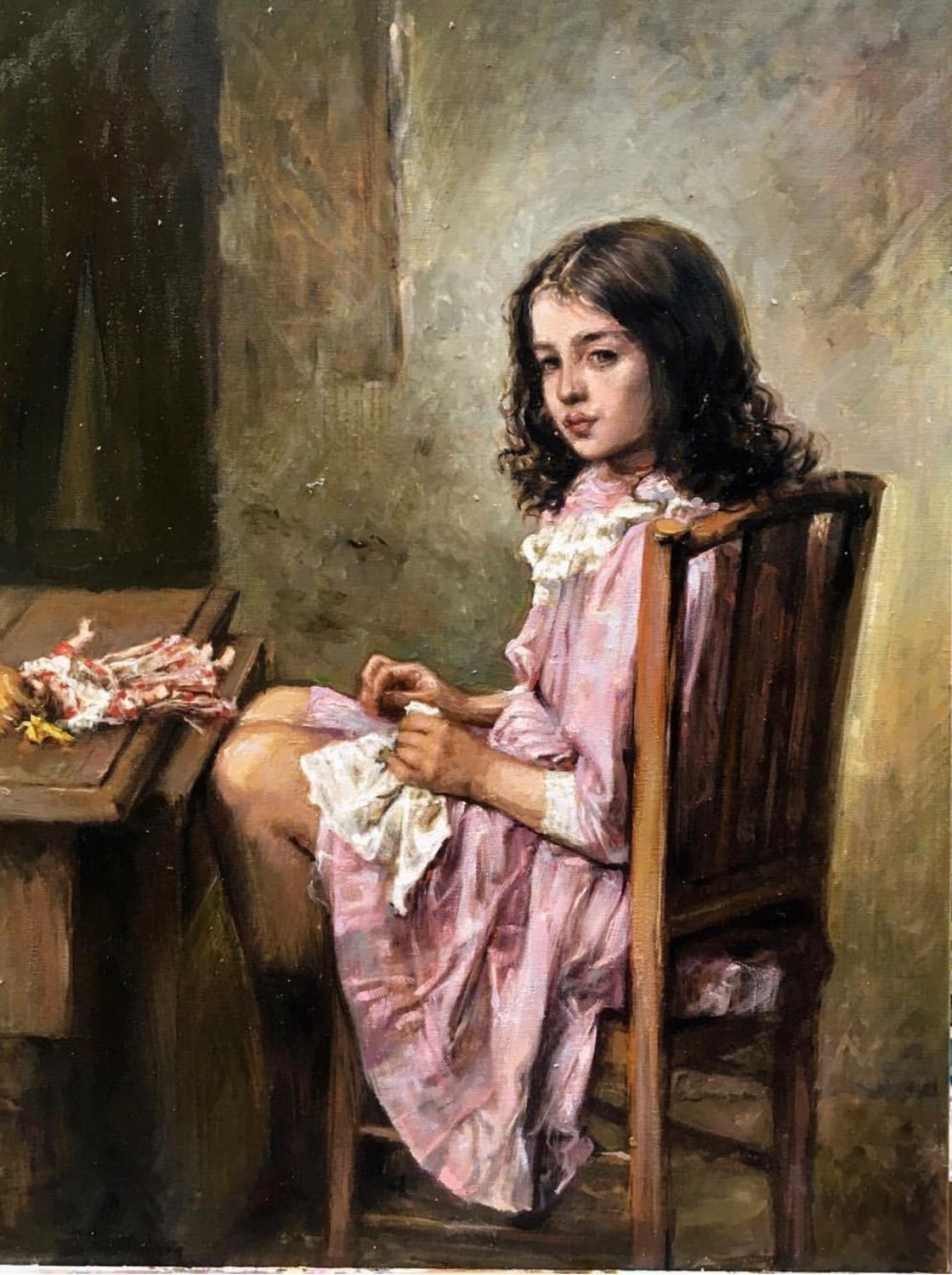 Девочка с косичками картина модильяни