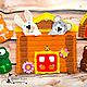 Избушка-конверт для хранения кукольного театра (пальчиковых игрушек). Куклы и пупсы. ФетроСказка. Интернет-магазин Ярмарка Мастеров.  Фото №2