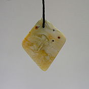 Украшения handmade. Livemaster - original item Infinity pendant amber K-527. Handmade.