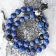 Men's rosary beads for hands - HIGH in the mountains such a SKY - lapis lazuli silver, Rosary, Pereslavl-Zalesskij,  Фото №1