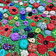 Knitted bag 'Poppy field' based on Claude Monet-large. Classic Bag. asmik (asmik). My Livemaster. Фото №6