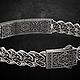 Браслет Воин из серебра 925 с чернением. Браслет-цепочка. FANTASY JEWELS. Ярмарка Мастеров.  Фото №4
