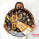 'Golden giraffe ' decorative plate-wall decoration. Decorative plates. Art by Tanya Shest. My Livemaster. Фото №5