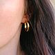 Винтаж: Клипсы кольца, серьги кольца. Серьги винтажные. ENZZA jewelry. Ярмарка Мастеров.  Фото №6