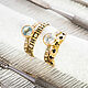 Vermeil ring with 6mm sky blue topaz (RCR6). Rings. IRStudio. My Livemaster. Фото №6