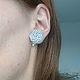 Винтаж: Винтажные клипсы из бисера. Серьги винтажные. 'Шанталь' Chantal Vintage jewelry. Ярмарка Мастеров.  Фото №4