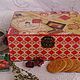 Large tea box. Houses. Klukva ( decoupage). Online shopping on My Livemaster.  Фото №2