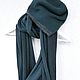 Заказать Вязаный шарф/палантин Петроль (кашемир/шелк). ramremik-knitting-cashmere. Ярмарка Мастеров. . Шарфы Фото №3