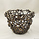 Planter Leaves in bronze. Pots1. Elena Zaychenko - Lenzay Ceramics. Online shopping on My Livemaster.  Фото №2