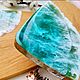 Доска для подачи Прямоугольная 30×20см. Разделочные доски. Изделия из эпоксидной смолы. Ярмарка Мастеров.  Фото №4