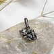 Children's female kitten pendant made of silver with sapphire, Pendant, Moscow,  Фото №1