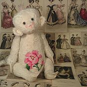 Куклы и игрушки handmade. Livemaster - original item monkey Teddy White Rose. Handmade.