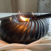 Сувениры и подарки handmade. Livemaster - original item Interior candle black 