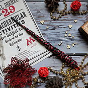 Субкультуры handmade. Livemaster - original item Author`s Magic wand Harry Potter black red. Handmade.