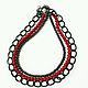 Necklace made of coral hematite and chains, Necklace, Moscow,  Фото №1