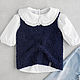 Жилет букле вязаный детский с V-вырезом, р. 110. Жилет. VA kids knitwear. Ярмарка Мастеров.  Фото №6