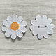 Badge Brooch White Daisy 2,76"x2,76"(7x7cm) 10pcs. Brooches. Embroidery Lace Anna Sintez. Online shopping on My Livemaster.  Фото №2
