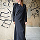 Spring dress, Black long dress-DR0082W2. Dresses. EUG fashion. Online shopping on My Livemaster.  Фото №2