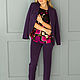 Order Women's pantsuit EXCLUSIVE purple 'VIOLETTE'. BRAGUTSA. Livemaster. . Suits Фото №3