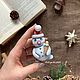 Елочная игрушка из папье-маше Снеговик, Елочные игрушки, Старая Купавна,  Фото №1