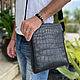 Men's bag made of crocodile skin. Men\'s bag. exotiqpython. My Livemaster. Фото №5