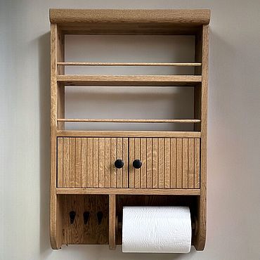 Для дома и интерьера ручной работы. Ярмарка Мастеров - ручная работа Полка на кухню из массива дуба. Handmade.