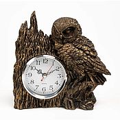 Для дома и интерьера ручной работы. Ярмарка Мастеров - ручная работа Watch classic: Owl desktop. Handmade.