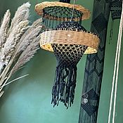 Плетёный абажур